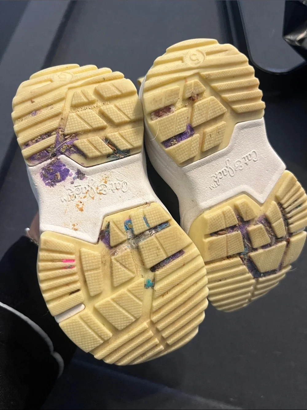 Cat & Jack Gray and Yellow Toddler Sneakers